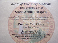 Board of Veterinary Medicine Premise Certificate